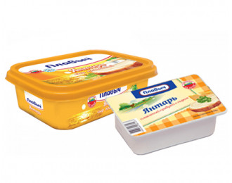 Плавленый сыр  «Янтарь», 180 г/ Плавленый продукт с сыром «Янтарь», 90 г
