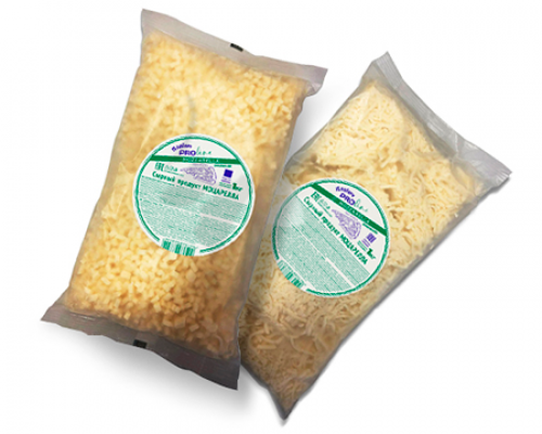 Mozzarella per pizza/ Сырный продукт Моцарелла PROLine Premium, 45%,  тертый (кубики, соломка), 1 кг